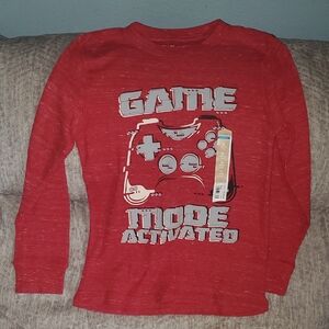 Red Game Mode Activated Kids Shirt